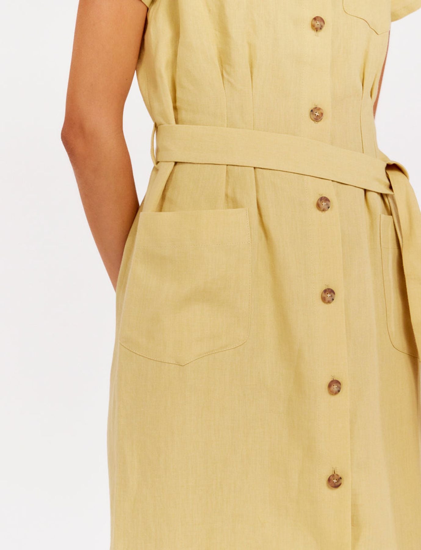 Robe chemise Ethel citron