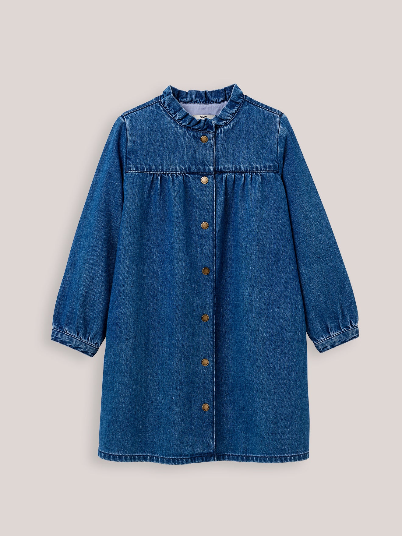 Robe chemise Fille en denim