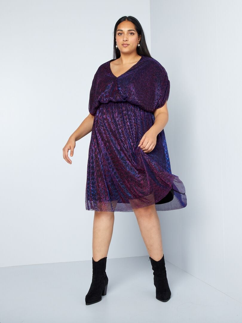 Robe courte de fêtes - Violet