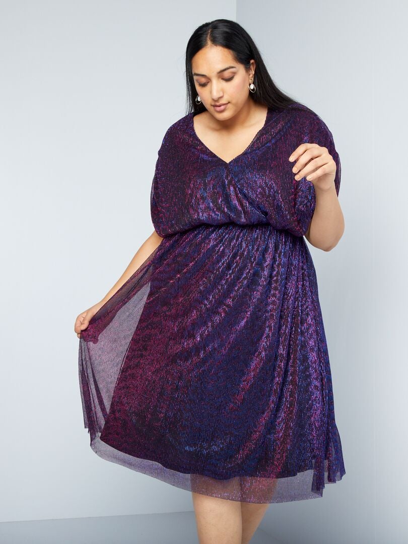 Robe courte de fêtes - Violet