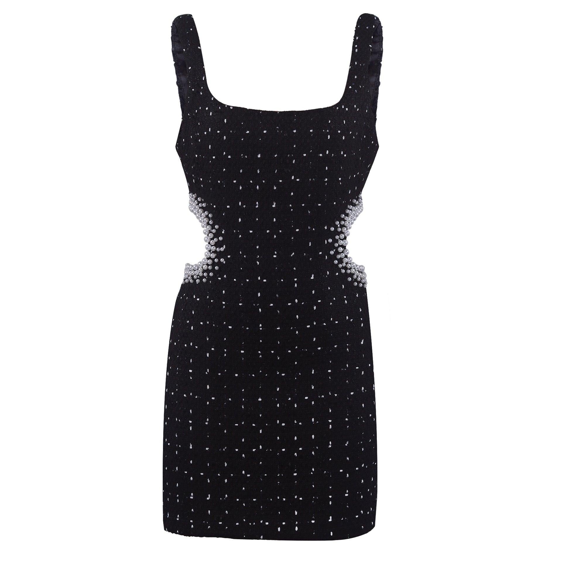 Robe Courte Formelle Noire Pour Femme