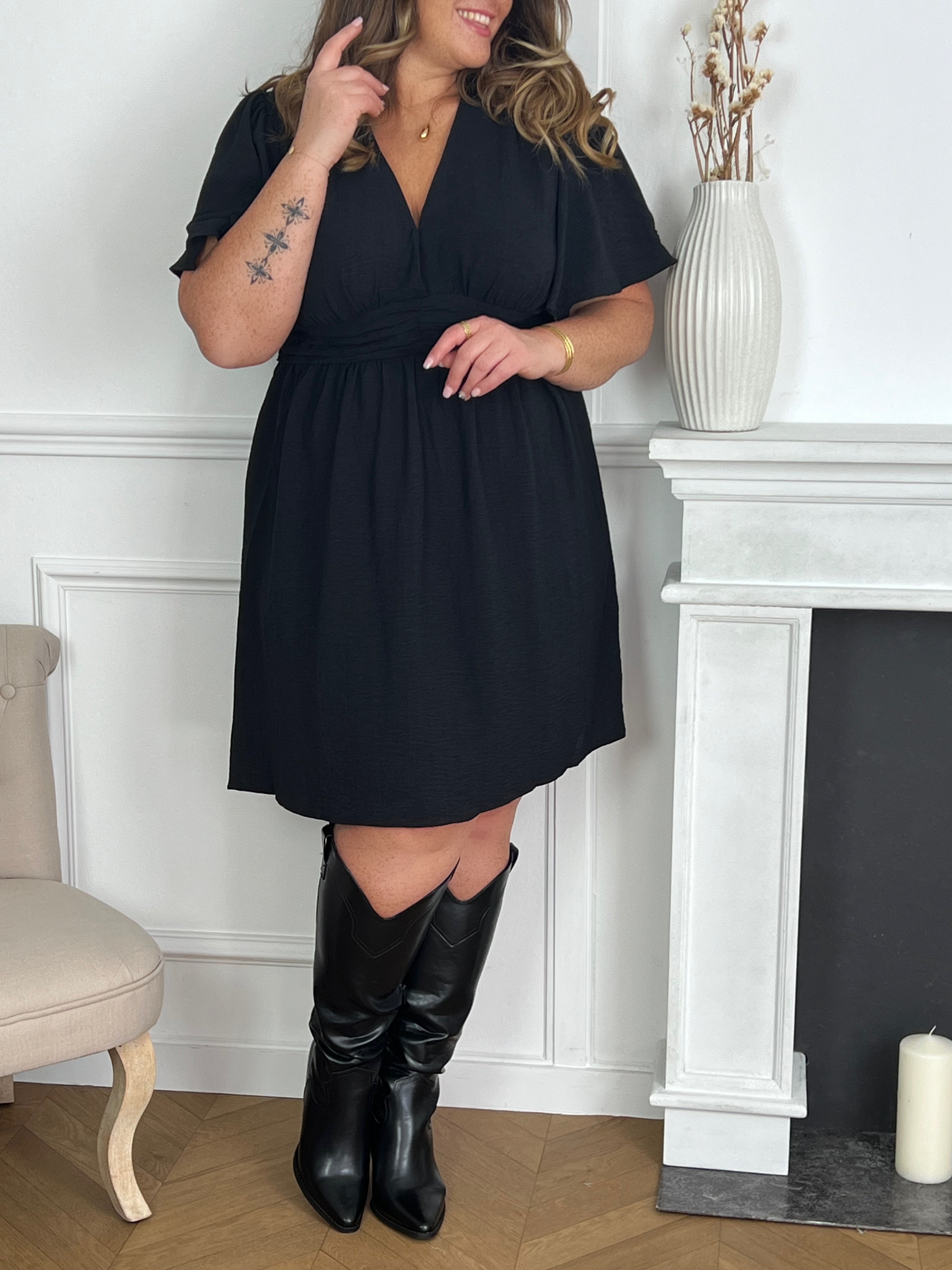 Robe courte noire : Brenda