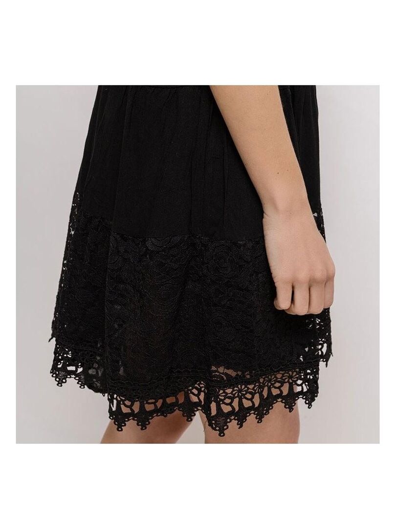 Robe en dentelle noire - Noir