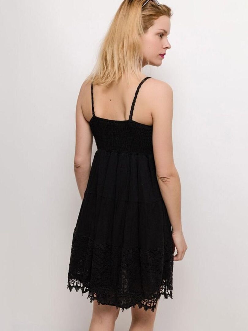 Robe en dentelle noire - Noir