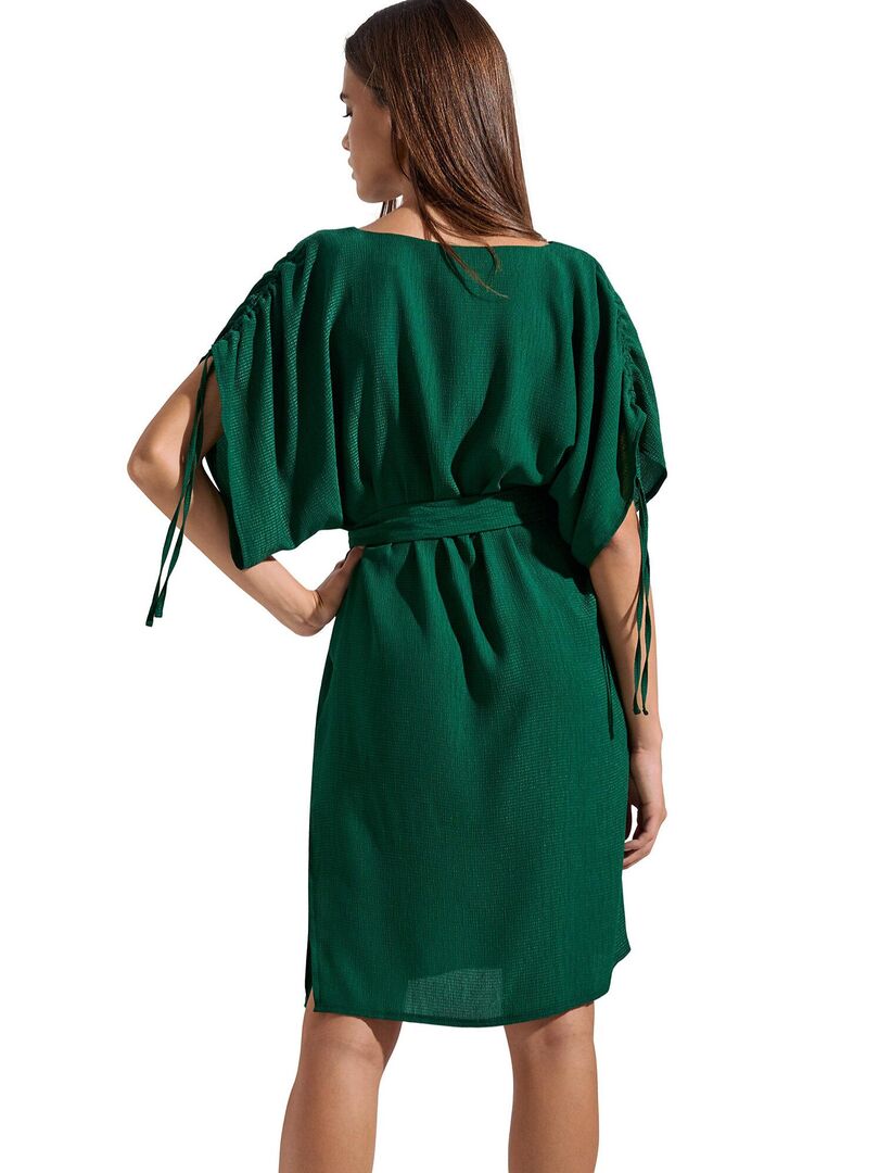 Robe estivale manches courtes Japan - Vert