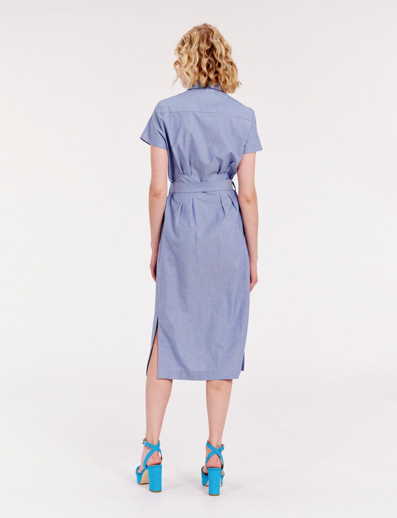 Robe Ethel droite bleue