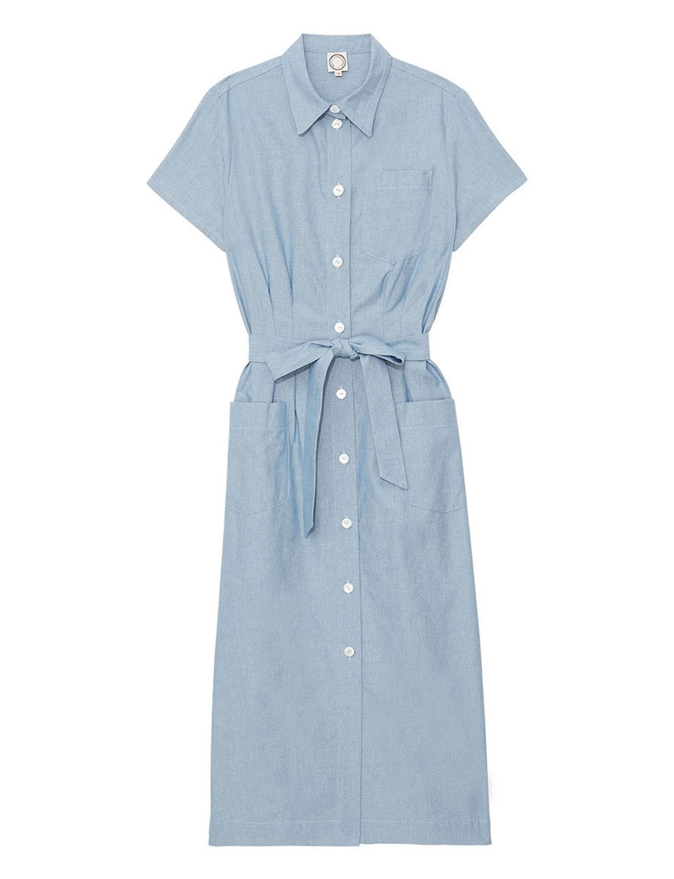 Robe Ethel droite bleue