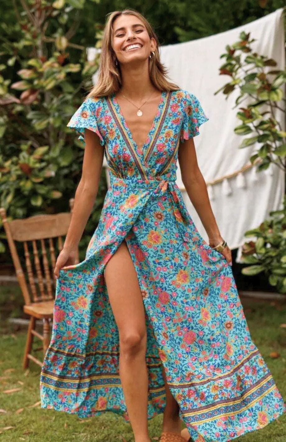 Robe Longue Imprimé Floral