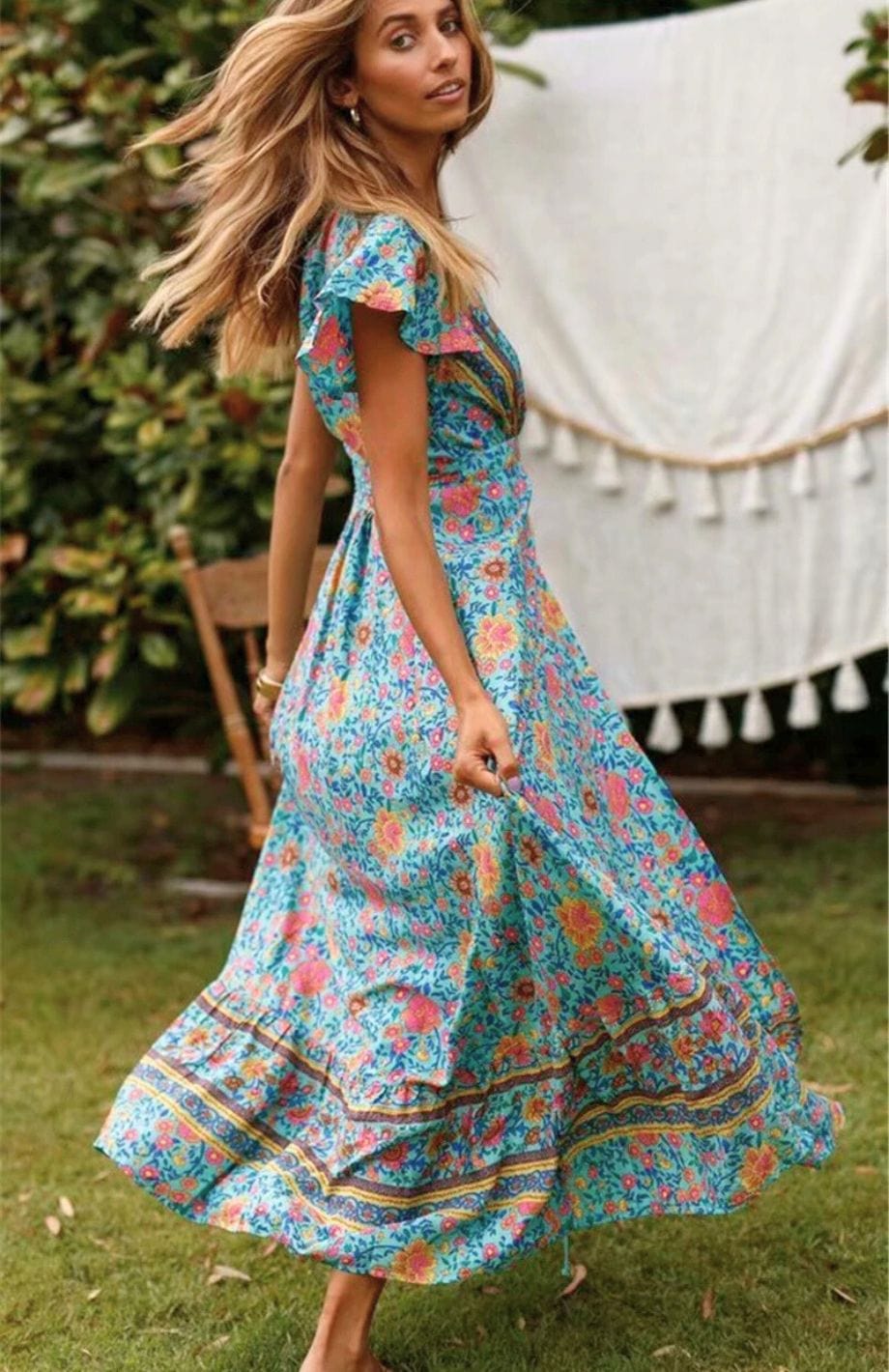 Robe Longue Imprimé Floral