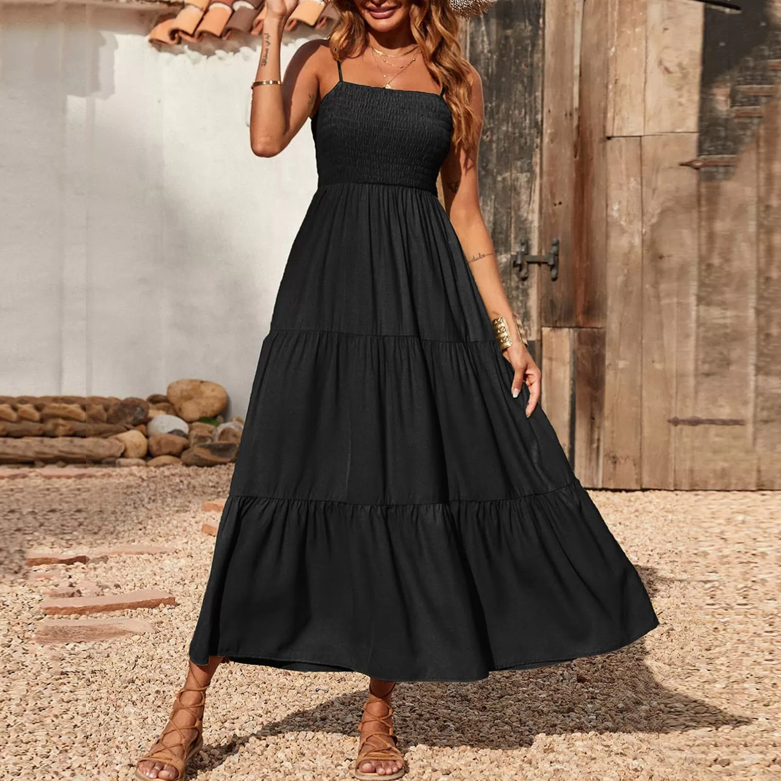 Robe longue style bohème