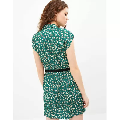 Robe vert menthe - imprimé floral - ICODE