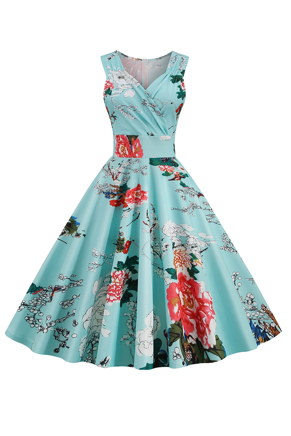 Robe Vintage floral col V