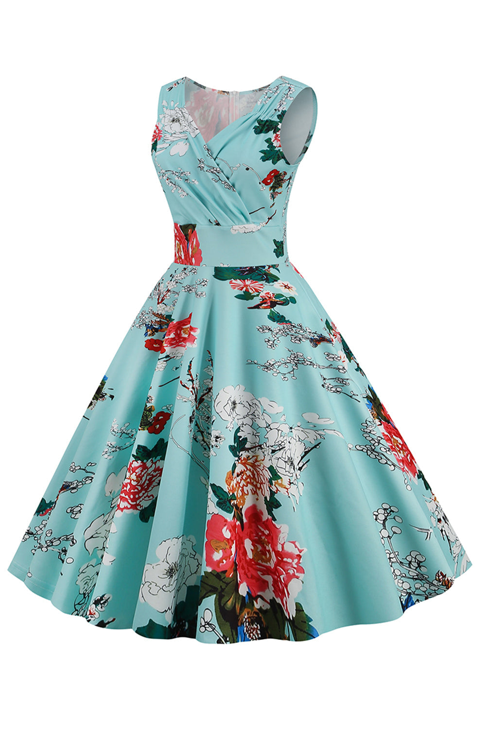 Robe Vintage floral col V