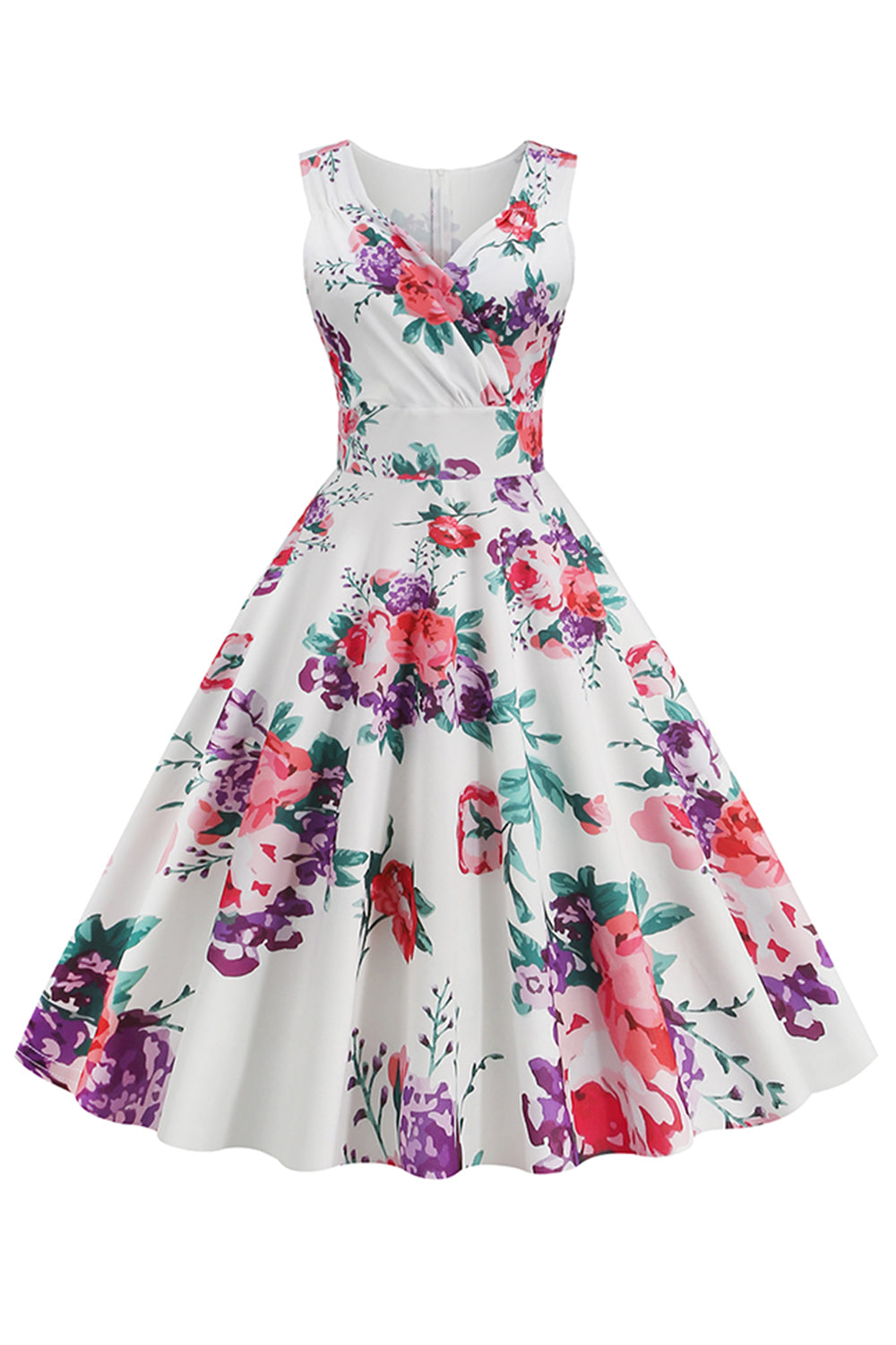 Robe Vintage floral col V