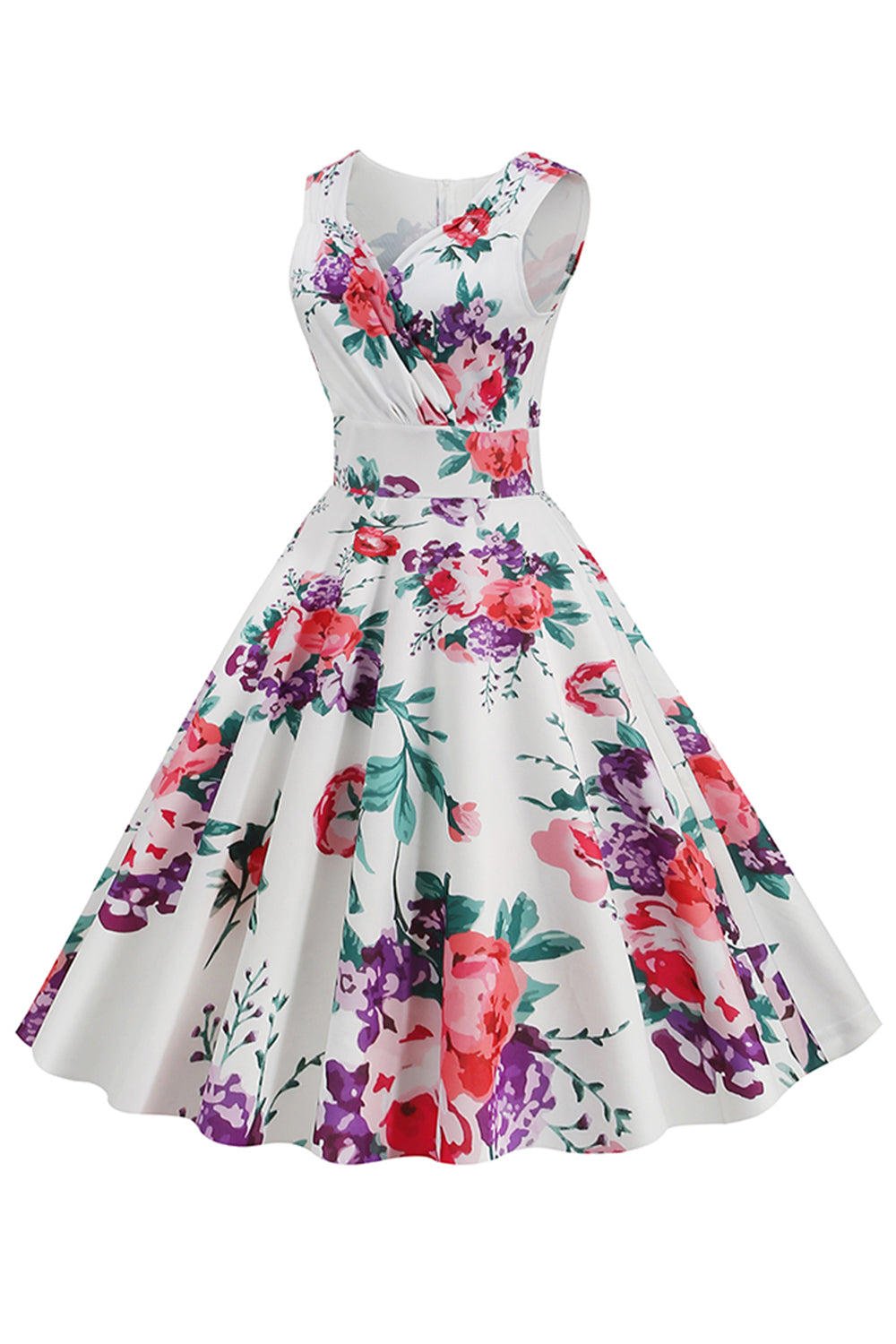 Robe Vintage floral col V