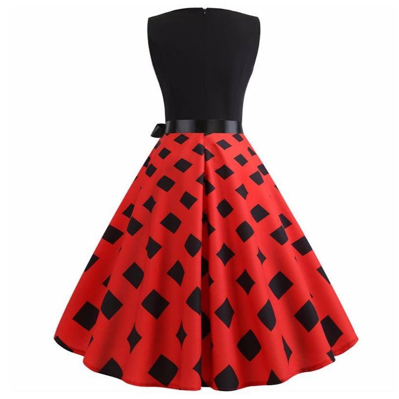 Robe vintage Jupe Rouge & Noire