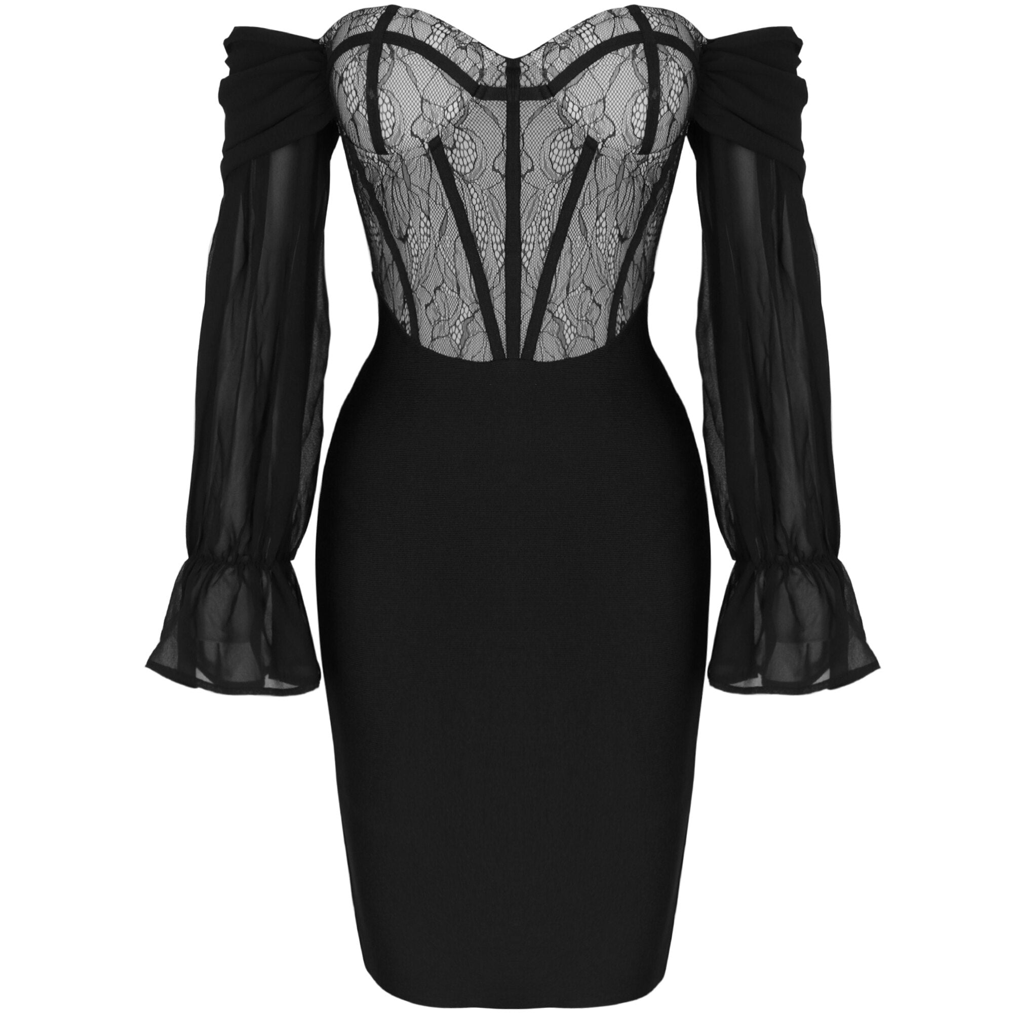 Robe à Corset longue manches