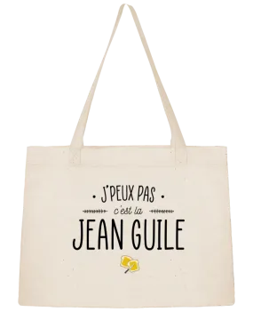 Sac Shopping J'peux pas c'est la Jean Guile par La boutique de Laura