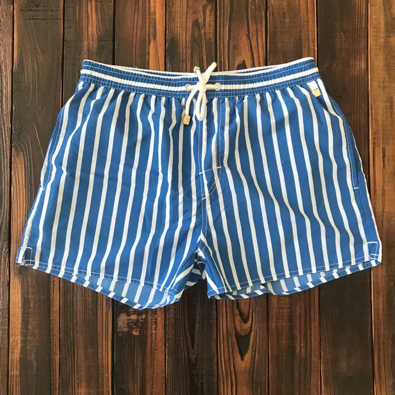 Short de plage à rayures pour homme