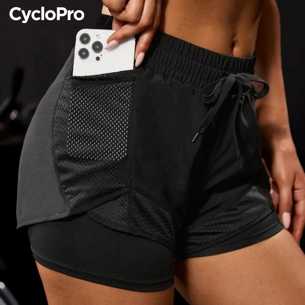 Short de running femme - Practical+