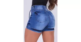 Short en jean moulant pour femme