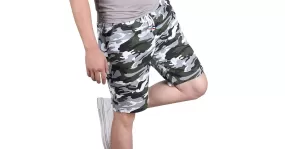 Short motif camouflage militaire pour homme