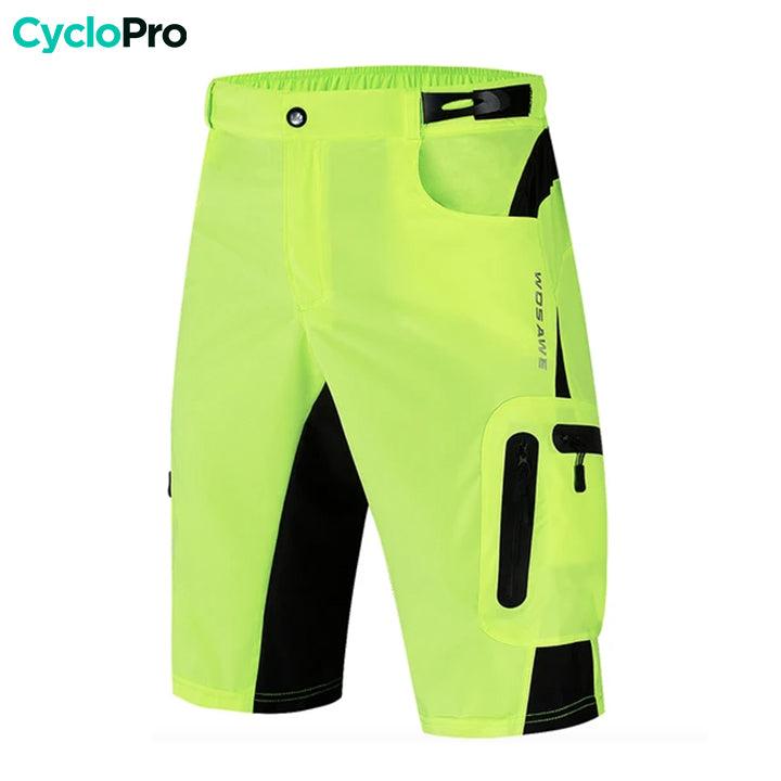 Short VTT Homme Jaune Fluo | AgilityMax