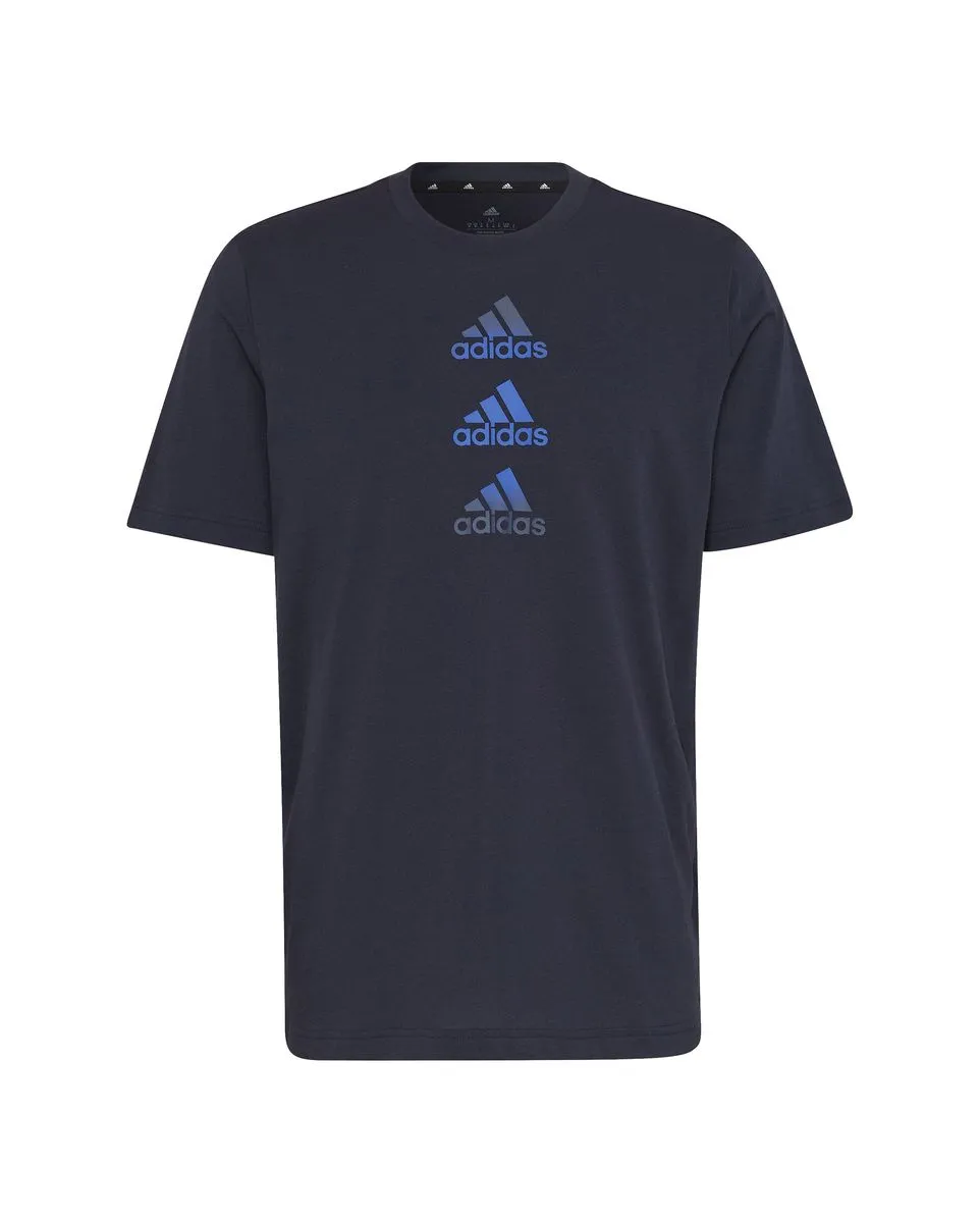 Tee shirt manche courte Homme D2M LOGO TEE Bleu