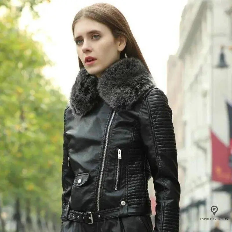 Veste aviateur tendance hiver femme