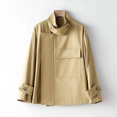 Veste courte gabardine pour femme