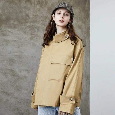 Veste courte gabardine pour femme