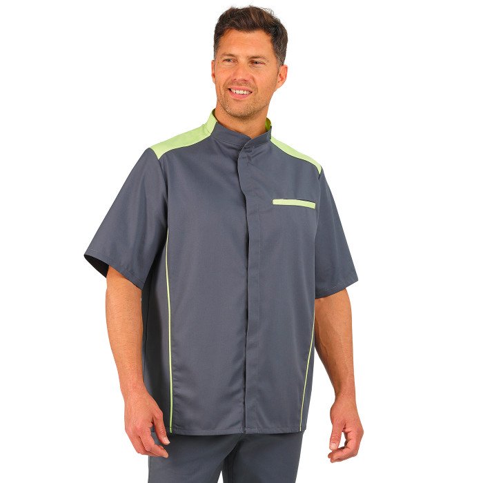 Veste de cuisine homme manches courtes Enzo