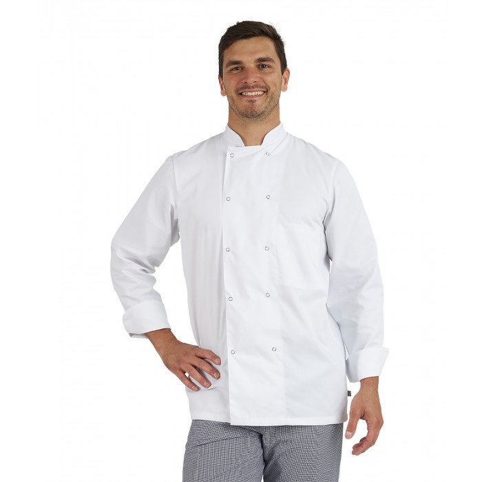 Veste de cuisine manches longues mixte Polyester/Coton Stanislas