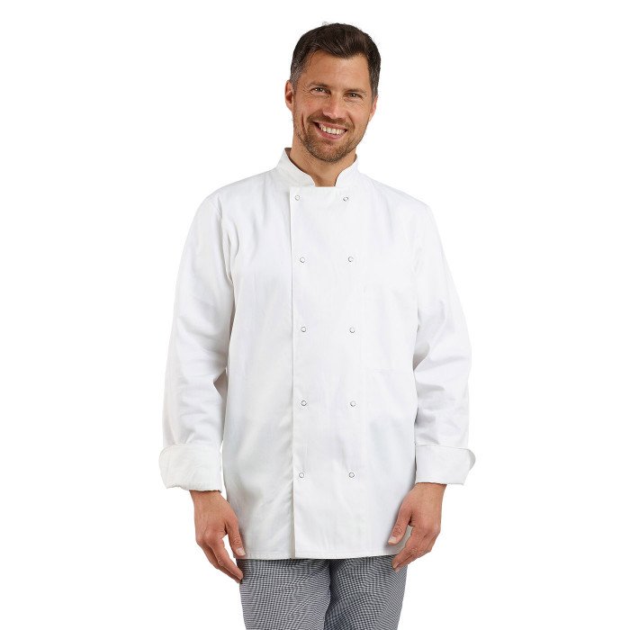 Veste de cuisine manches longues mixte Polyester/Coton Stanislas