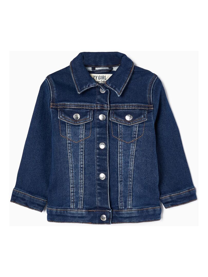 Veste en Denim de Coton Bébé Fille  MAXI NATURE - Bleu