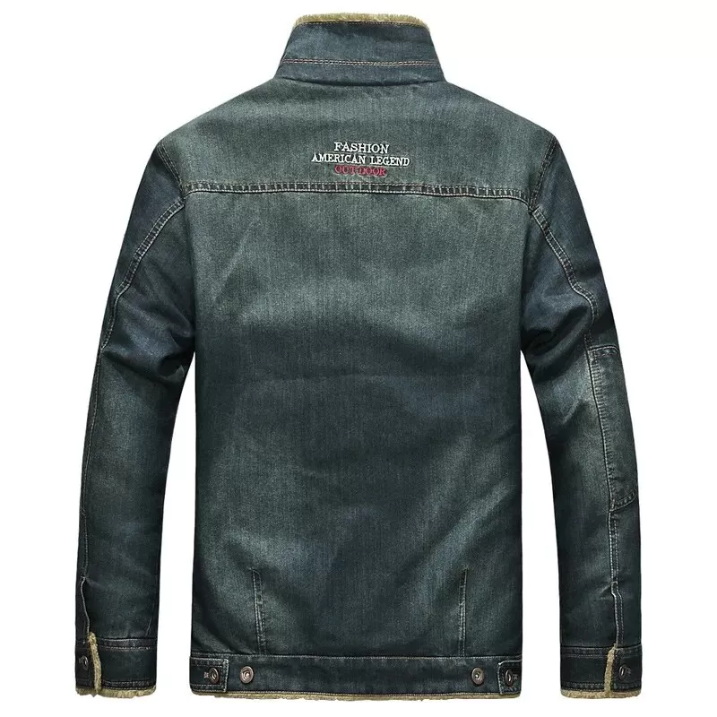 Veste en jean avec doublure pour homme