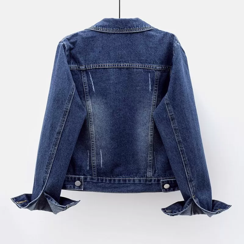 Veste en jean manches longues pour femmes