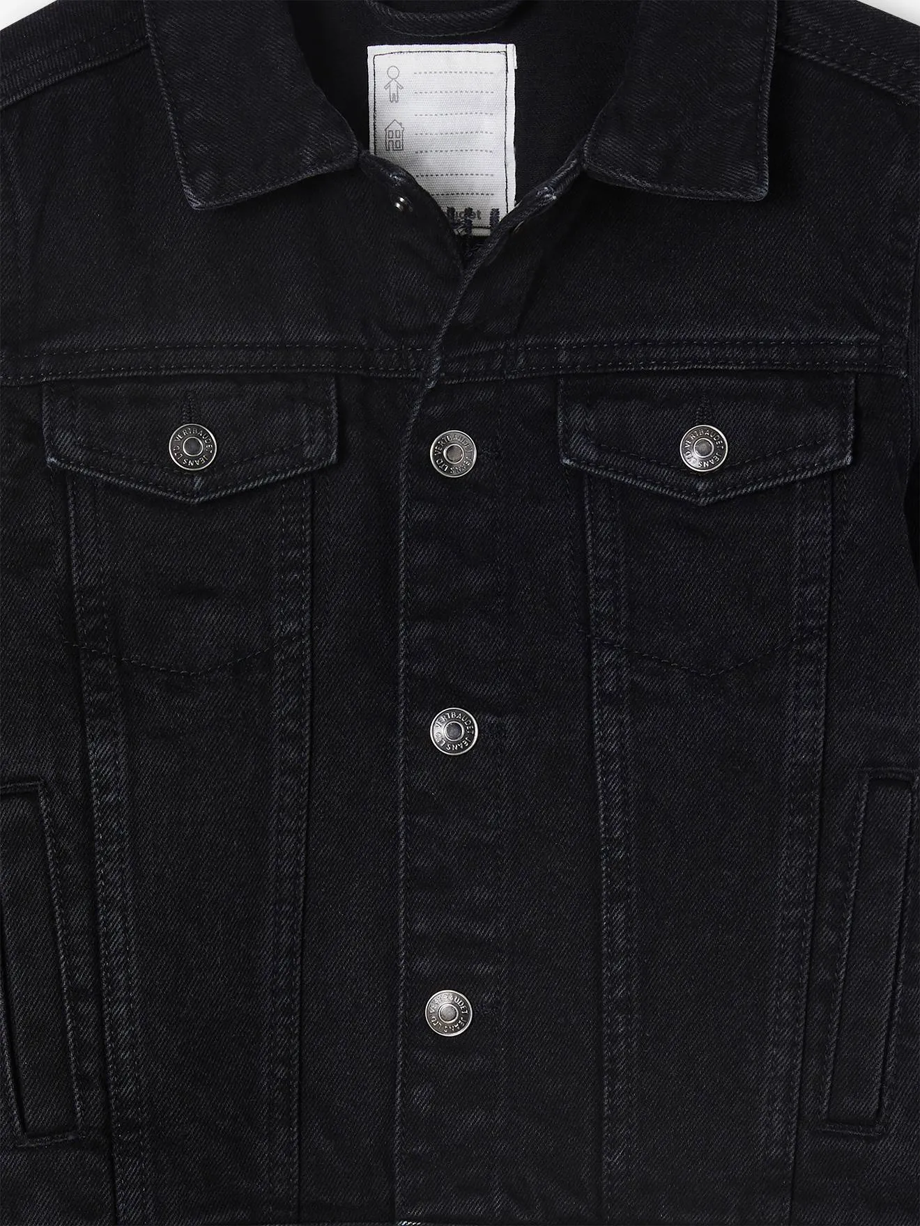 Veste en jean personnalisable garçon denim waterless stone - Vertbaudet