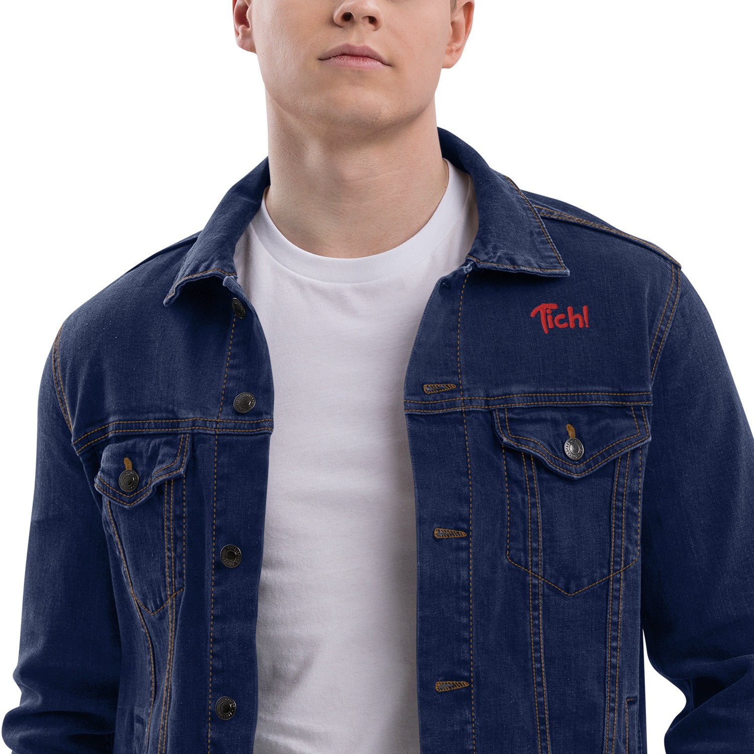 Veste en jeans brodée (3 couleurs) - Tich !