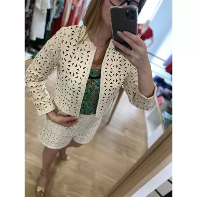 Veste macramé - Ecru - IKKS WOMEN