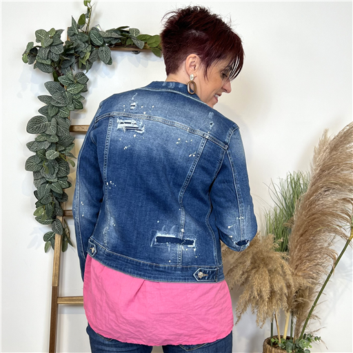 Veste Melly&Co Denim Foncé - Bleu Clair