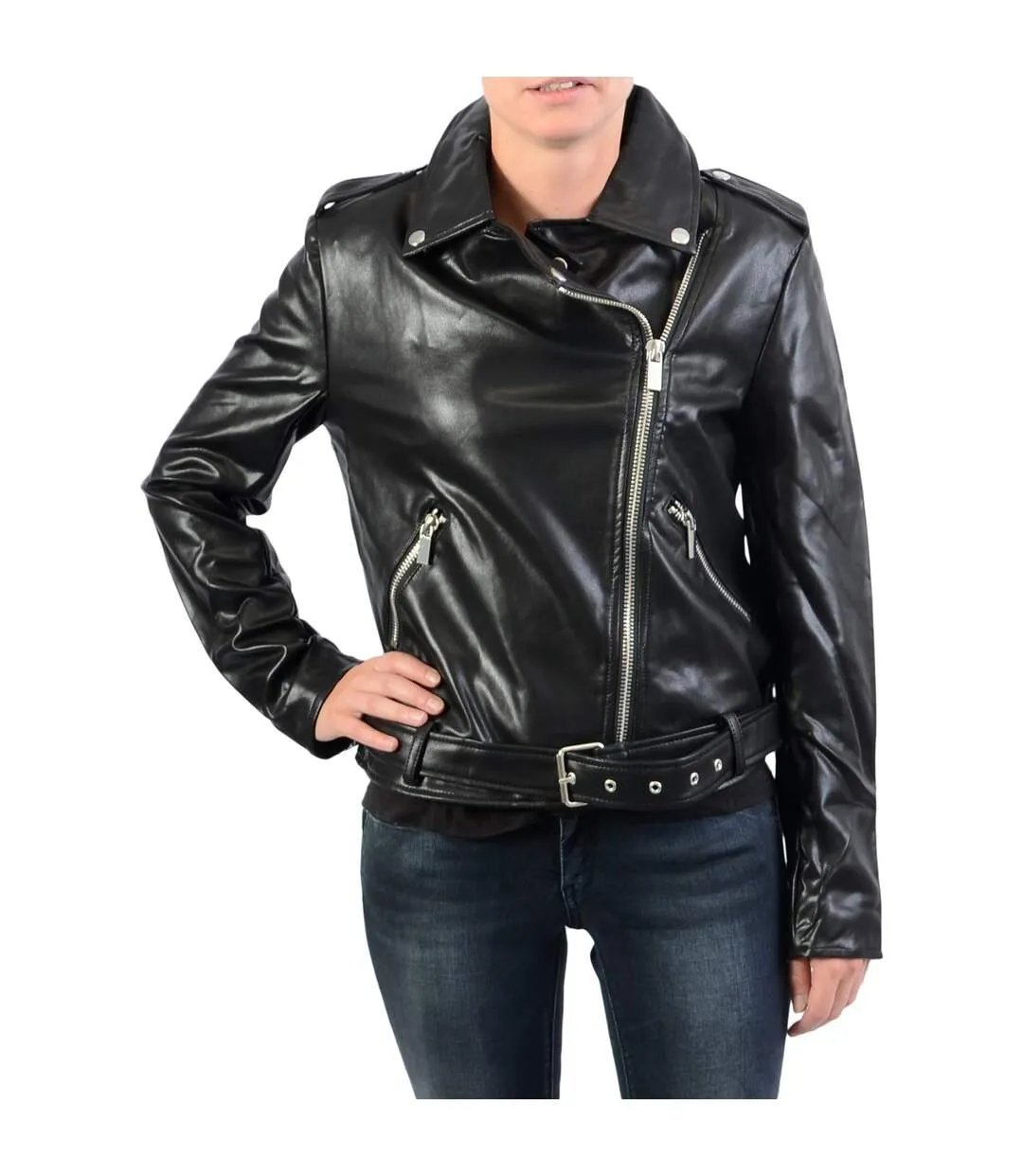 Veste NAKD Pu Leather Biker Jacket