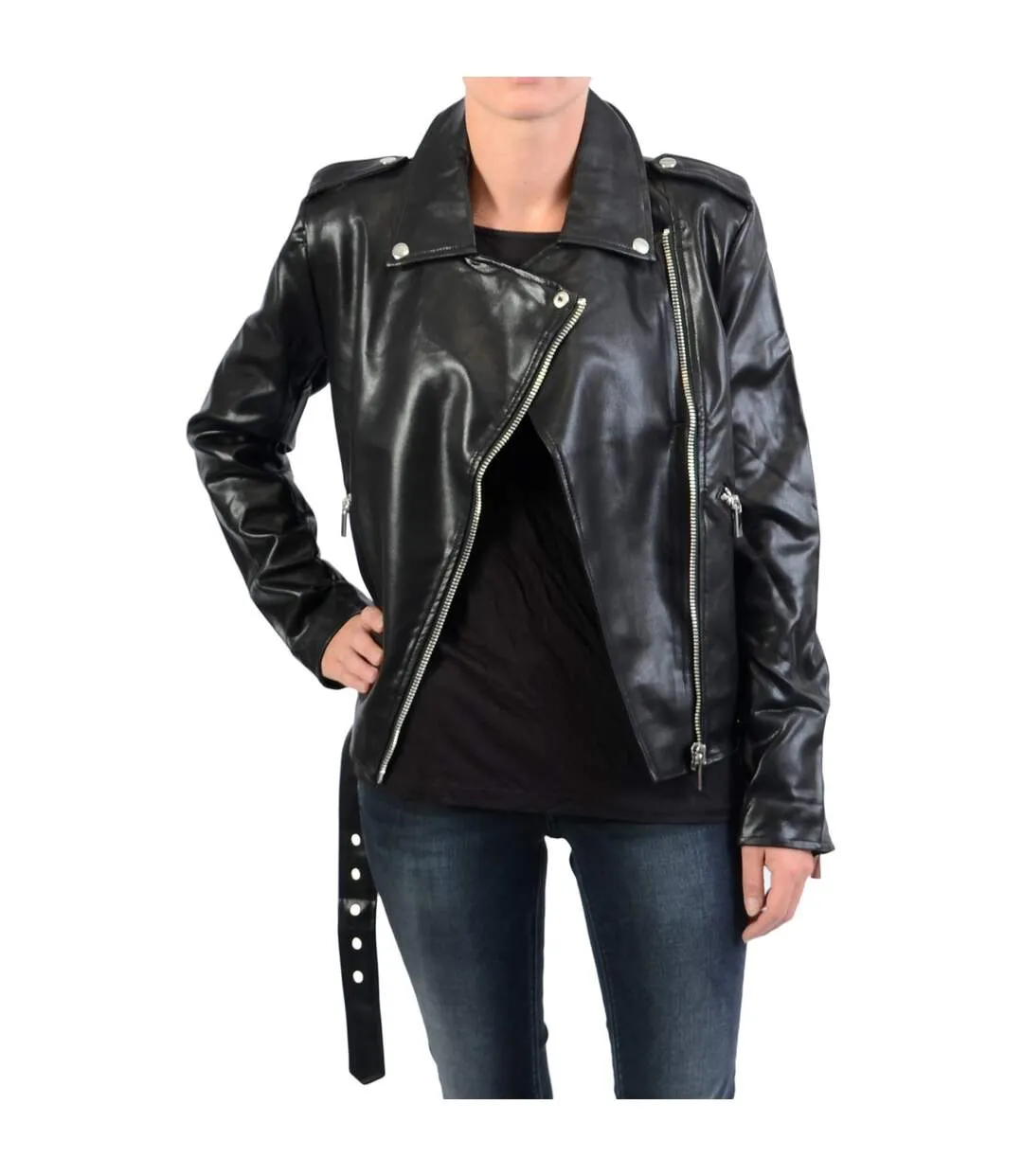 Veste NAKD Pu Leather Biker Jacket