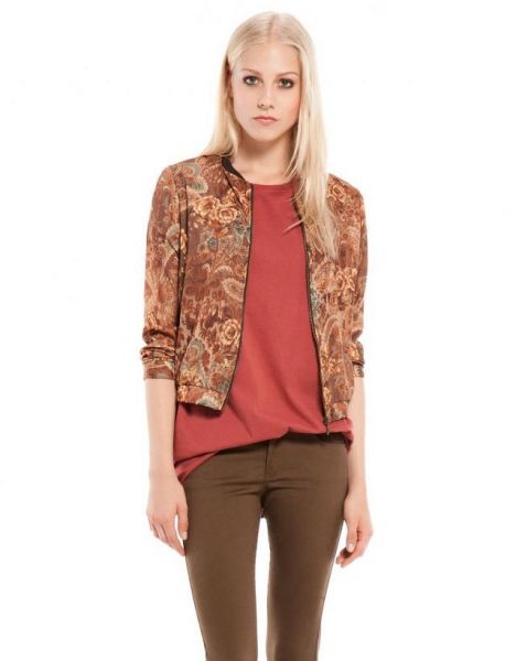 Veste pour femme fashion avec motif florale paisley bandana