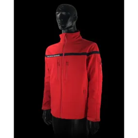 Veste Softshell rouge Sécurité Incendie