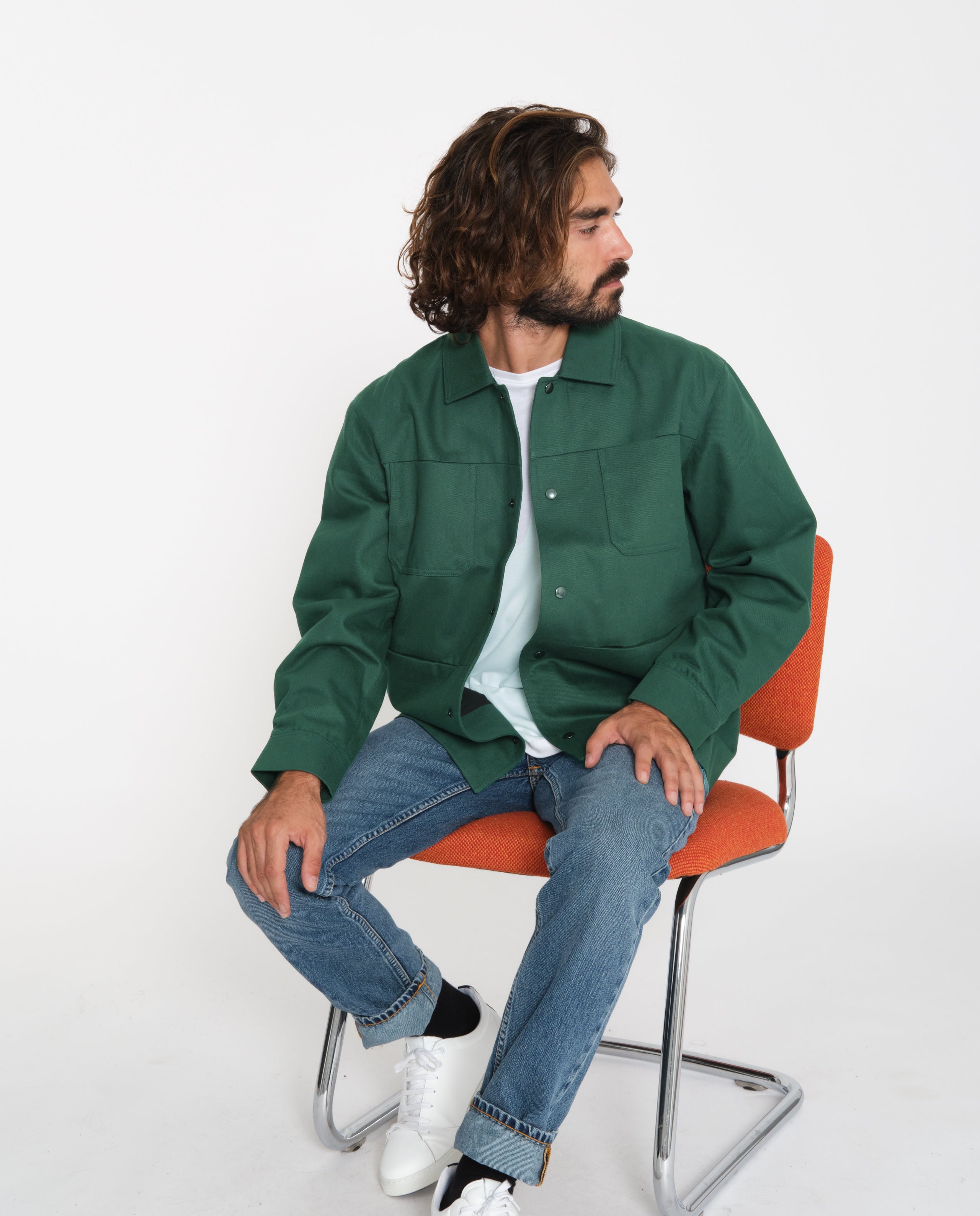 Veste workwear en coton bio et recyclé