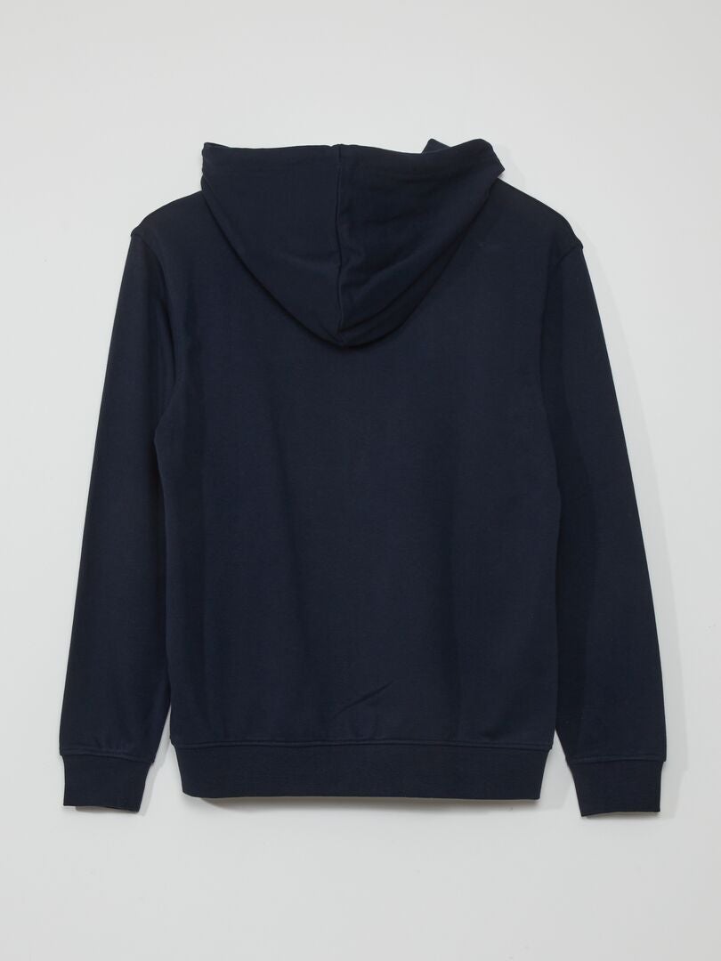 Veste zippée à capuche - Bleu marine