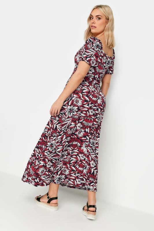 YOURS - Robe Maxi Design Cache-Coeur Rouge Floral