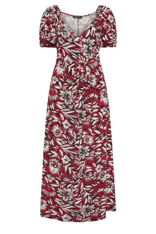 YOURS - Robe Maxi Design Cache-Coeur Rouge Floral