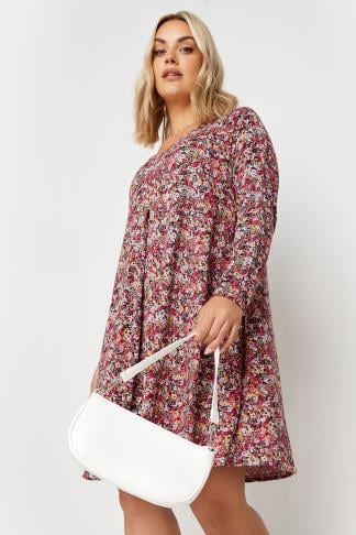 YOURS - Robe Midi Floral Manches Longues